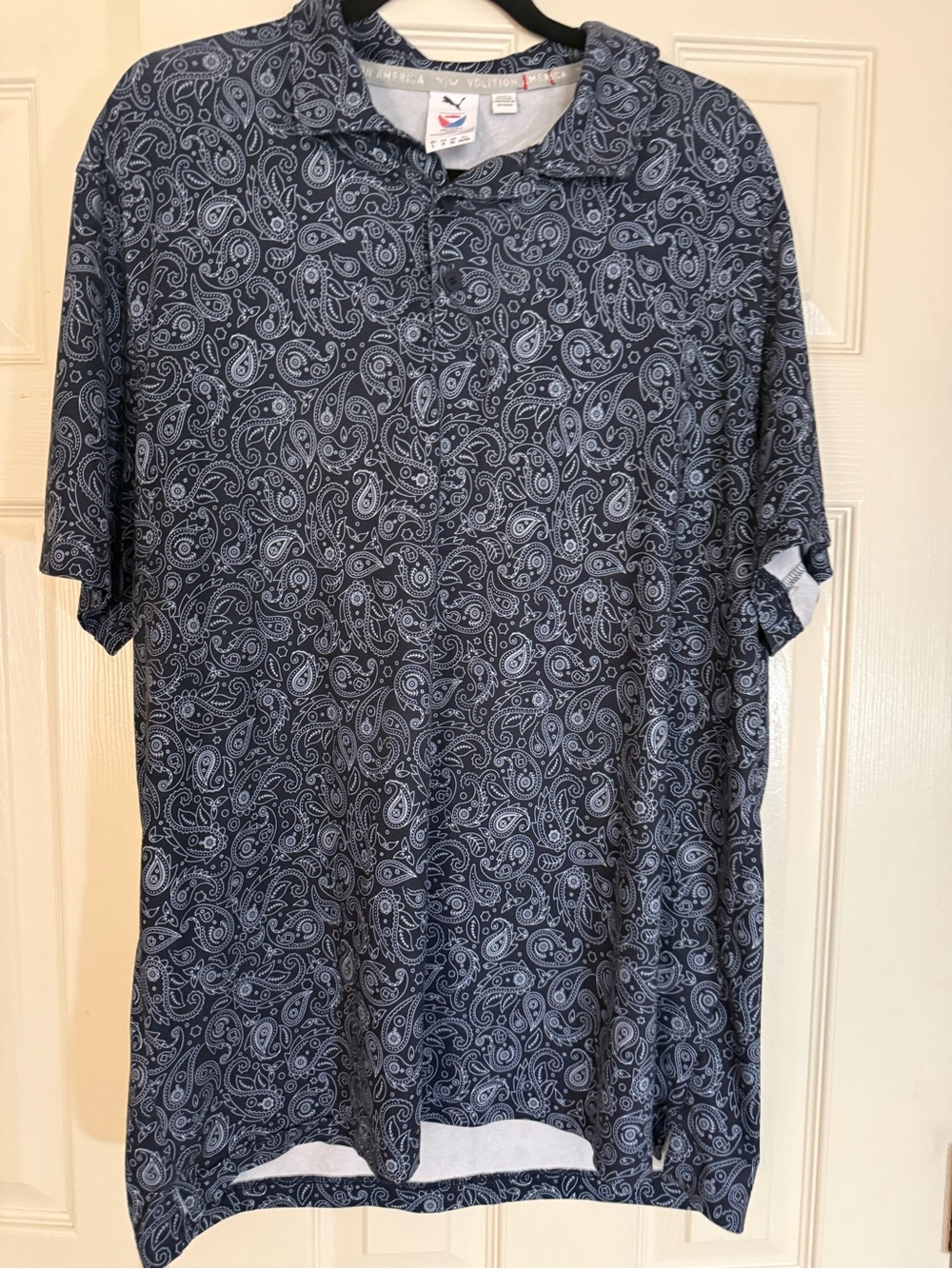 PUMA Volition America Paisley Golf Polo Men’s Large
